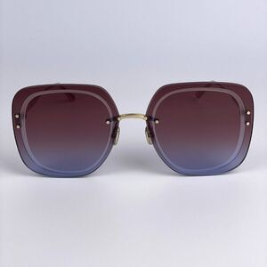 NEW Dior ULTRADIOR SU B0D2 Burgundy Gold Brown Women Square Oversized Sunglasses